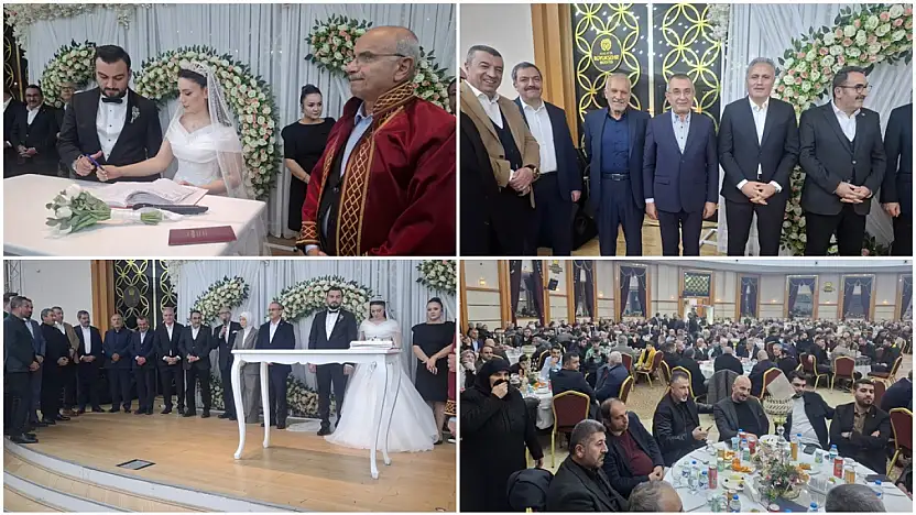 Kahtalı ve Ergün Ailelerinin Mutlu Gününde Malatya Protokolü Bir Araya Geldi