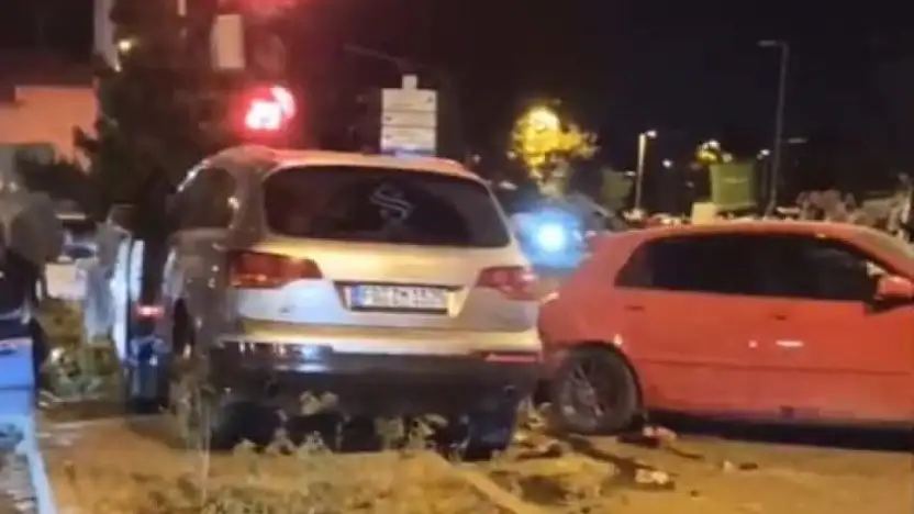 Yeşilyurt'ta zincirleme kaza 7 yaralı! O anlar kamerada