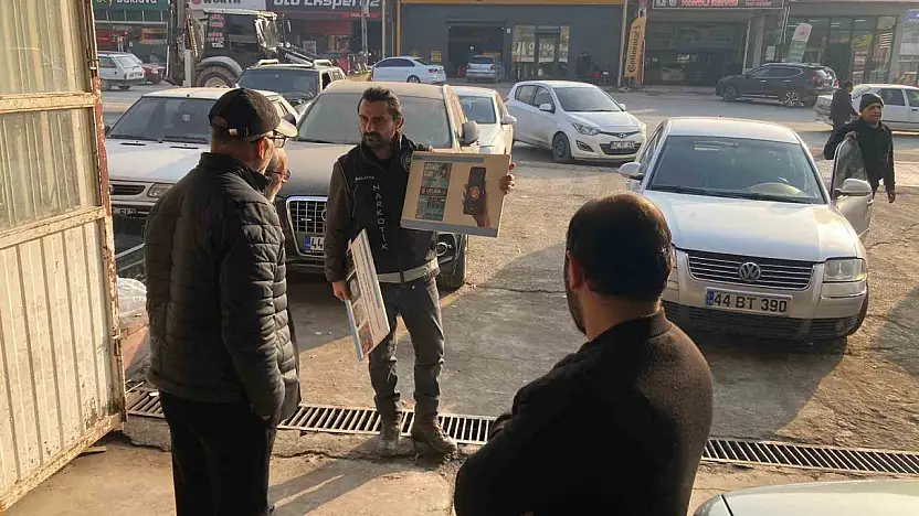 Malatya'da polisten uyuşturucuya karşı bilgilendirme çalışmaları