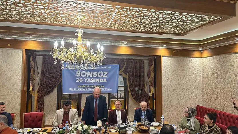 Malatya'nın ilk renkli gazetesi Sonsöz 26 yaşında