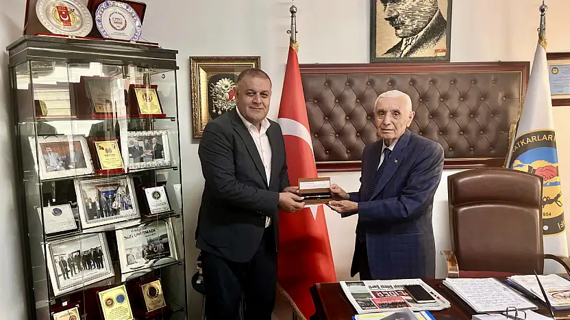 MHP İl Başkanı Gökhan Gök'ten Esnaf Kefalet Başkanı Ali Evren'e Ziyaret