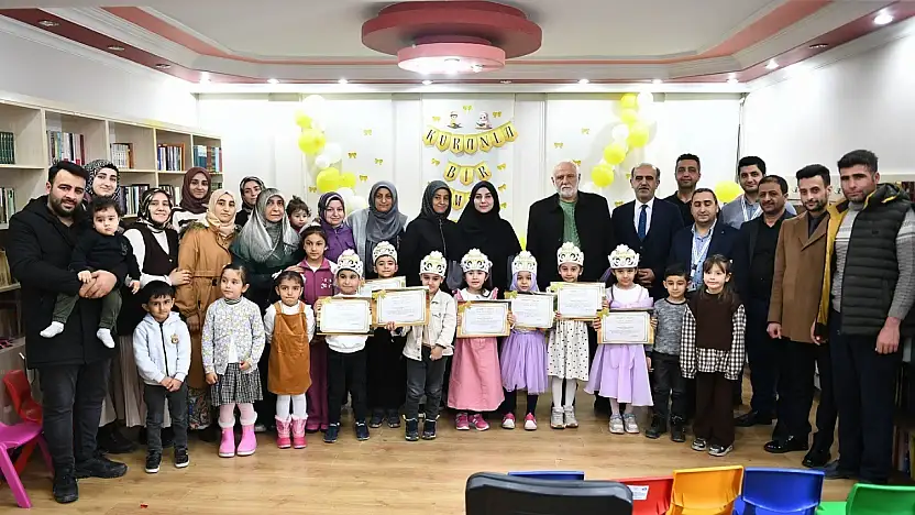 Yeşilyurt'ta minik yürekler Kur'an-ı Kerim'le buluştu