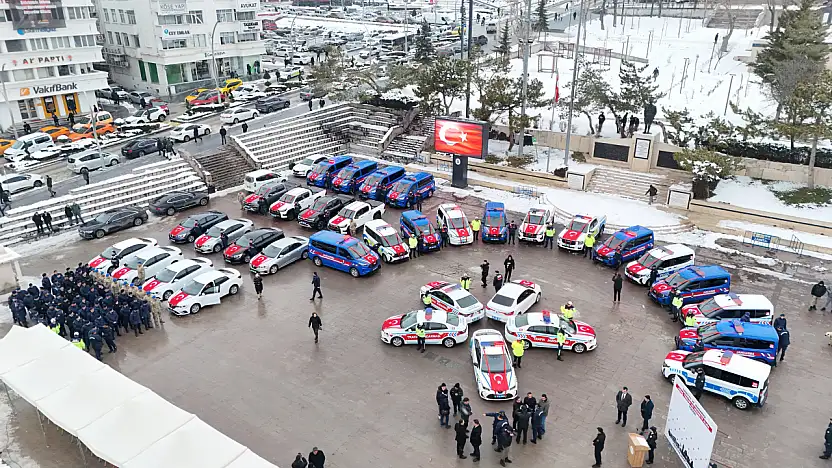 Yozgat'ta emniyet ve jandarmaya 54 yeni araç