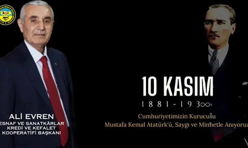 Başkan Evren'den 10 Kasım Atatürk'ü Anma Mesajı