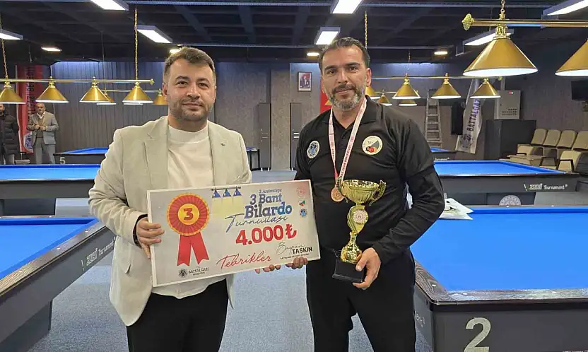 Battalgazi'de 3 Bant Bilardo Turnuvası sona erdi