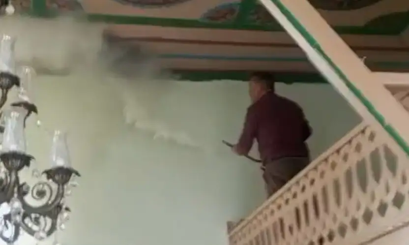 Darende'de camide korkutan yangın