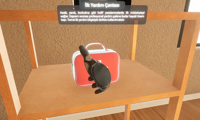 Deprem eğitimi sanal ortamda interaktif hale geldi