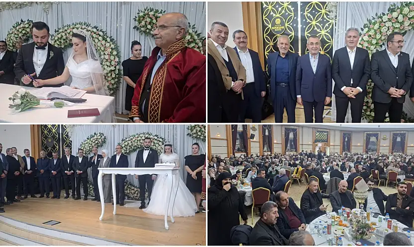 Kahtalı ve Ergün Ailelerinin Mutlu Gününde Malatya Protokolü Bir Araya Geldi