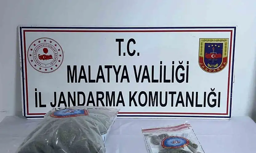 Malatya'da 3 kilo 348 gram kubar esrar ele geçirildi