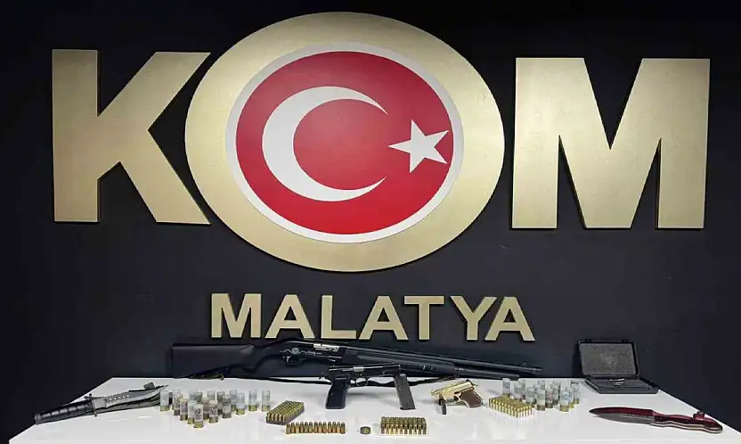 Malatya'da kaçak silah operasyonu: 4 gözaltı