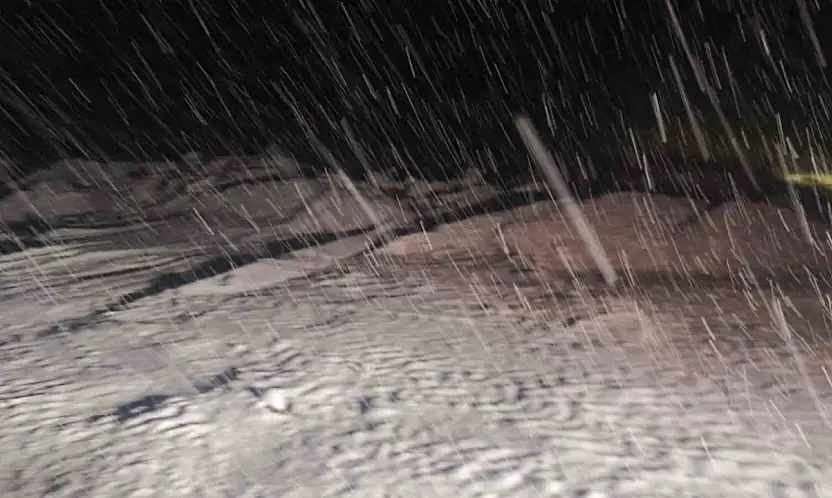 Malatya'da kırsal bölgeler kar altında