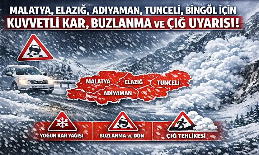 Malatya ve Çevresinde Don ve Buzlanmaya Dikkat