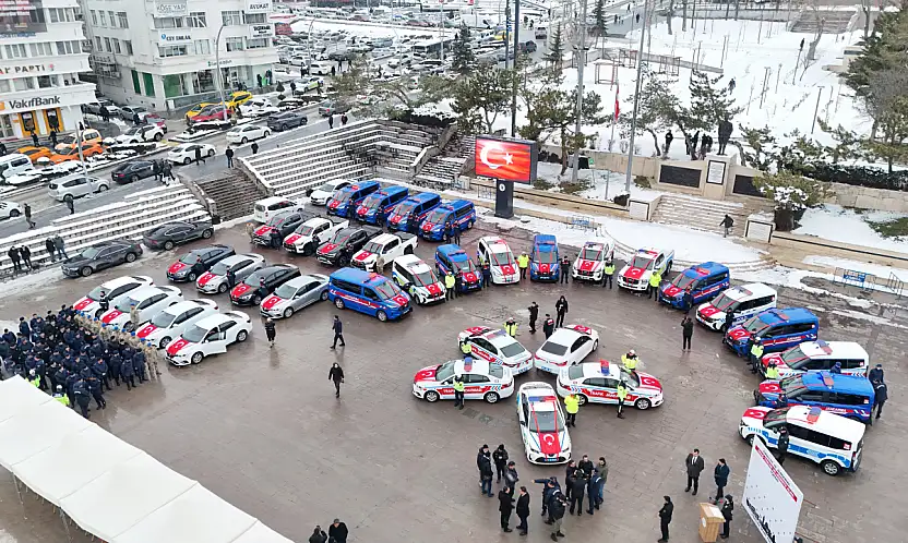 Yozgat'ta emniyet ve jandarmaya 54 yeni araç